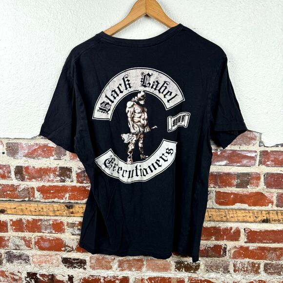 Vintage Black Label Society Shirt Medium Black Executioner Beheading Adversity - Picture 5 of 9